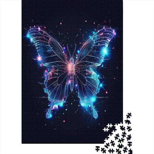 Schmetterling 1000 Teile, Impossible Puzzle,GesKükenlichkeitsspiel Für Die Ganze Familie, Erwachsenenpuzzle Ab 14 Jahren Puzzel 1000pcs (75x50cm) von BOAHZCJEG