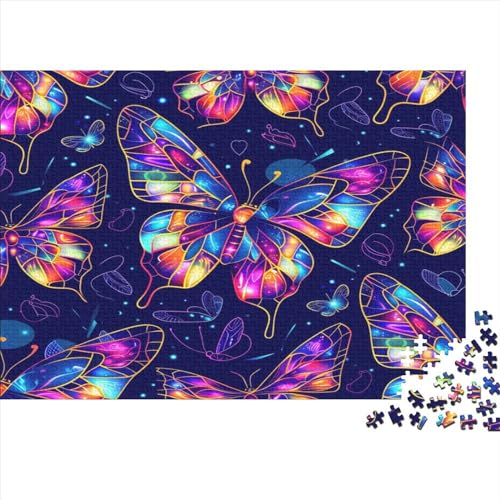 Schmetterling Puzzlespiel 1000 Teile Puzzles Für Erwachsene Lernspiel Herausforderung Spielzeug 1000 Teile Puzzles Für Erwachsene Kinder Erwachsenen Puzzlespiel Puzzel 1000pcs (75x50cm) von BOAHZCJEG