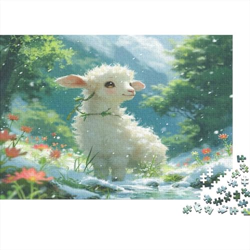 Sheep Puzzle mit 1000 Teilen für Erwachsene Puzzle 1000 Teile Spiele tivi Dekoration Puzzle Die besten Geschenke für Männer und Frauen 1000 Stück (75 x 50 cm) von BOAHZCJEG