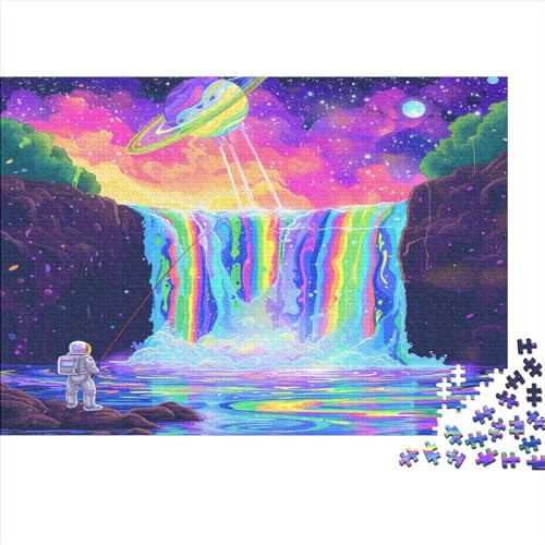 Waterfall 1000 Stück Erwachsene Puzzle Spiele Entspannung und Intelligenz Nachhaltiges Holzpuzzle Puzzle für Familienspiel Geschenk Für Liebe Und Freund Nachhaltig 1000 Stück (75 x 50 cm) von BOAHZCJEG