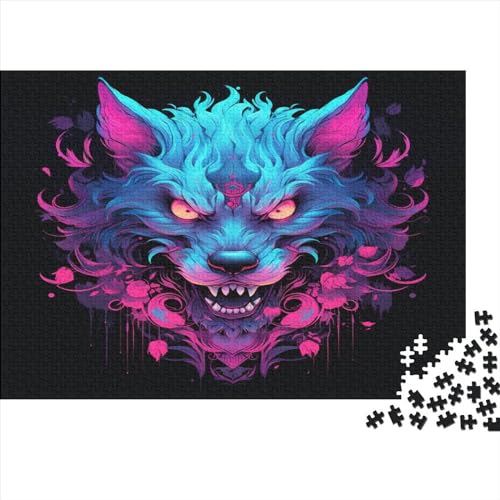 Wolf 1000 Stück Puzzles Für Erwachsene Teenager Stress Abbauen Familien-Puzzlespiel 1000-teiliges Puzzle Kinder Lernspiel Spielzeug Geschenk Puzzel 1000pcs (75x50cm) von BOAHZCJEG