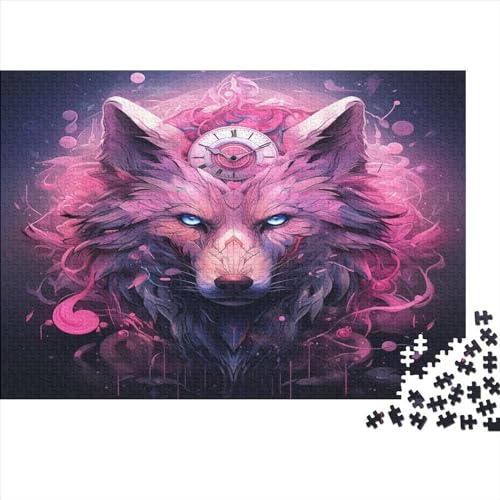 Wolf 1000 Teile, Impossible Puzzle,GesKükenlichkeitsspiel Für Die Ganze Familie, Erwachsenenpuzzle Ab 14 Jahren Puzzel 1000pcs (75x50cm) von BOAHZCJEG