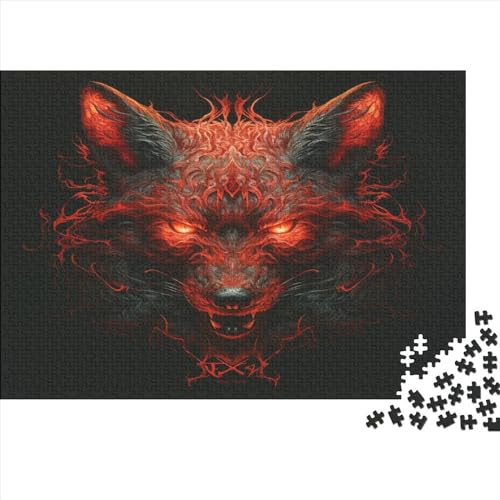 Wolf Puzzle 1000 Teile, Erwachsene, Klassische Puzzle, Impossible Puzzle,GesKükenlichkeitsspiel Für Die Ganze Familie Erwachsenenpuzzle Ab 14 Jahren Puzzel 1000pcs (75x50cm) von BOAHZCJEG