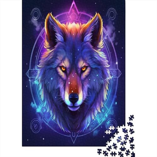 Wolf Puzzle 1000 Teile Erwachsene Puzzles Für Erwachsene Klassische Puzzles 1000 Teile Erwachsene Puzzlespiel Schwer Pädagogisches Spielzeug Erwachsene Kinder Puzzel 1000pcs (75x50cm) von BOAHZCJEG