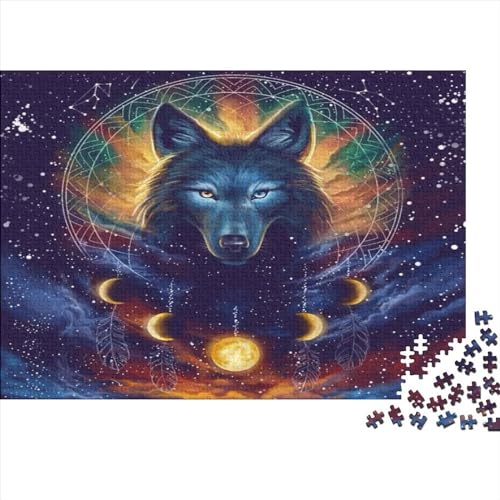 Wolf Puzzlespiel 1000 Teile Puzzle Für Erwachsene Und Kinder Ab 14 Jahren, Erwachsenen Puzzlespiel Puzzel 1000pcs (75x50cm) von BOAHZCJEG