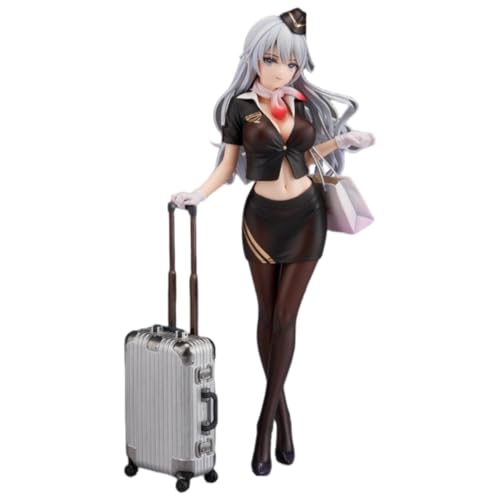 BOCGRCTY Ecchi-Figur Beauty Girl-Figuren/Anime-Figur Mädchen/Original -Awahara Shiori- 1/7 Stewardess Ver./Hentai-Figur/PVC/Spielzeugstatue/Modellsammlung/Puppengeschenke von BOCGRCTY