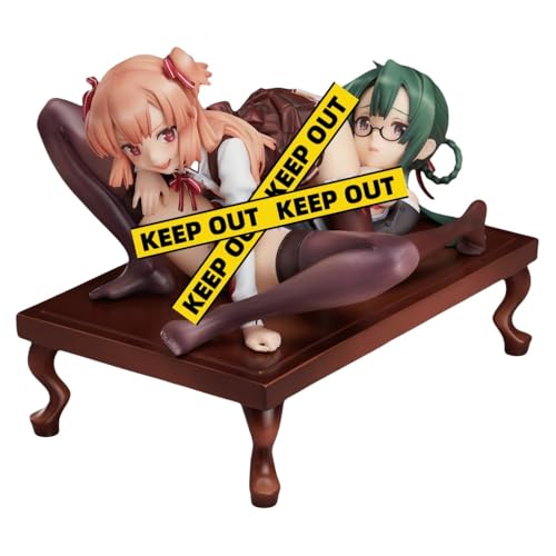 Ecchi-Figur, Anime-Mädchenfiguren, Anime-Figur Mädchen, Original – Senzaki Tokuno/Ichimanda Munetoku – 1/7 2-teiliges Comic-Figuren-Set, HENTAI-Figur, PVC, Spielzeugstatue, Modellsammlung, Puppengesch von BOCGRCTY