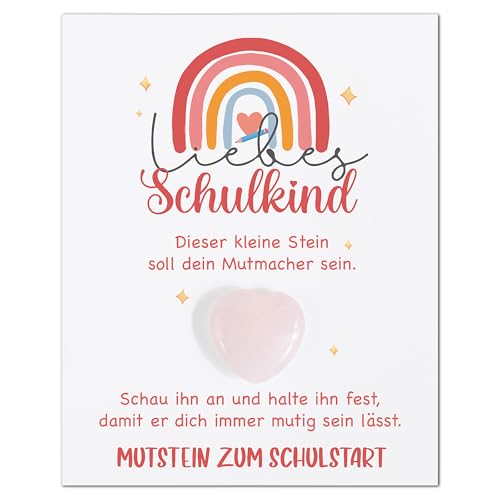 BOFUNX Mutstein Einschulungsgeschenk Schulkind Geschenk, Mutstein + Karte + Organzasäckchen, Schulanfang Schulstart Geschenk Schultüte Geschenk Schultüte Füllung BOFUNX Mutstein Einschulungsgeschenk Schulkind Geschenk, Mutstein + Karte + Organzasäckchen, Schulanfang Schulstart Geschenk Schultüte Geschenk Schultüte Füllung von BOFUNX