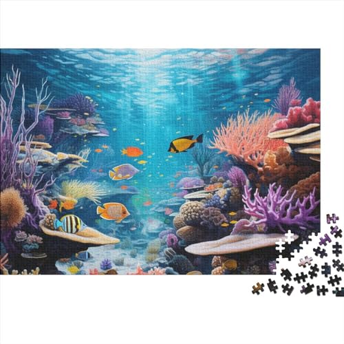 Ocean Coral Ocean World 1000 Stück Puzzles Für Erwachsenefür Die Ganze Familie Stress Abbauen Spielen Jigsaw Puzzles1000 Teile DIY Kit Puzzle Lernspiel Spielzeug Geschenkƒ 1000pcs (75x50cm) von BOHHO