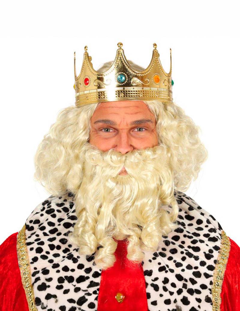 Krone König Königin gold-blau-rot Krone König Königin gold-blau-rot von BOLAND BV