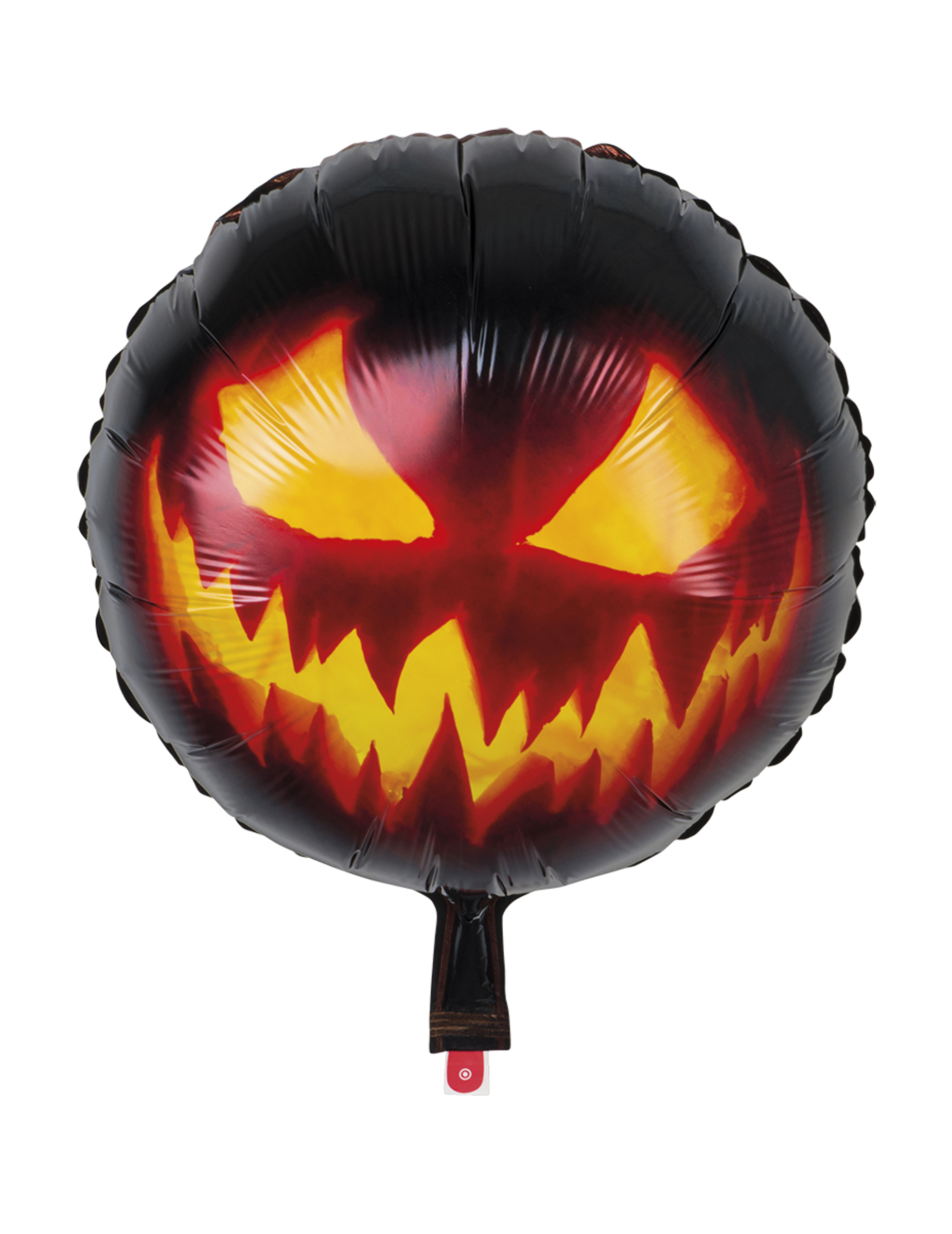 Kürbis-Ballon Aluminium Halloween-Dekoration schwarz-orange 45cm von BOLAND BV