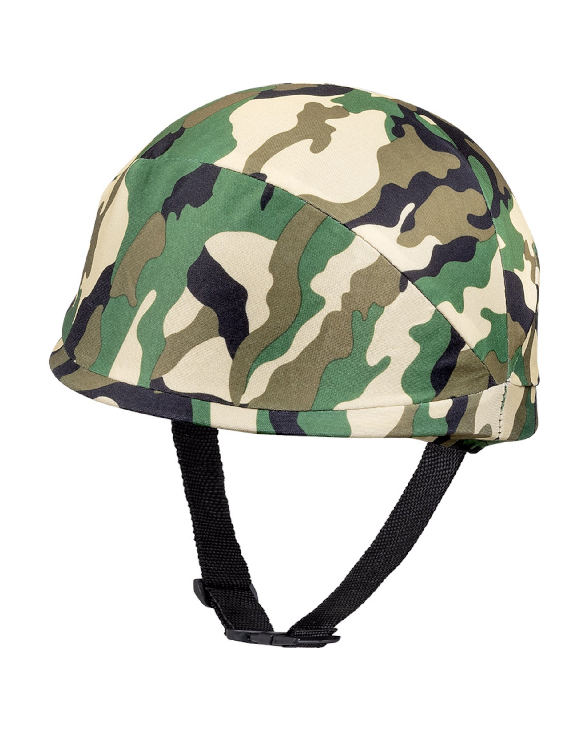 Militärhelm mit Tarnmuster für Kinder Kostüm-Accessoire grün-schwarz-braun von BOLAND BV