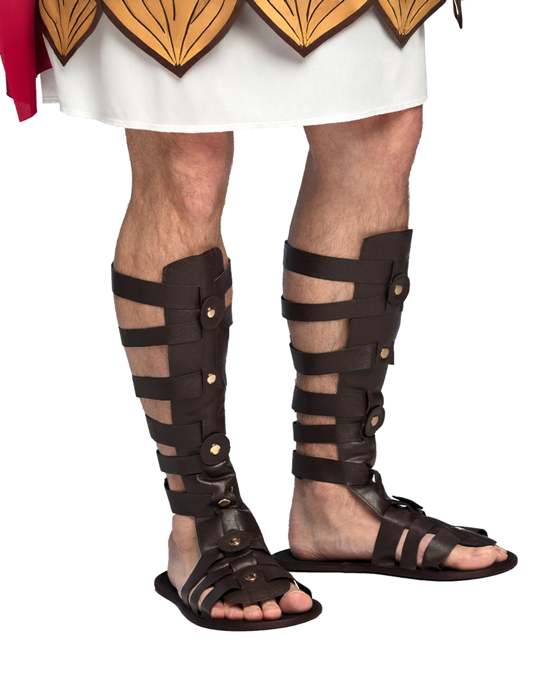 Römersandalen Kostüm Sandalen für Erwachsene dunkelbraun Römersandalen Kostüm Sandalen für Erwachsene dunkelbraun von BOLAND BV