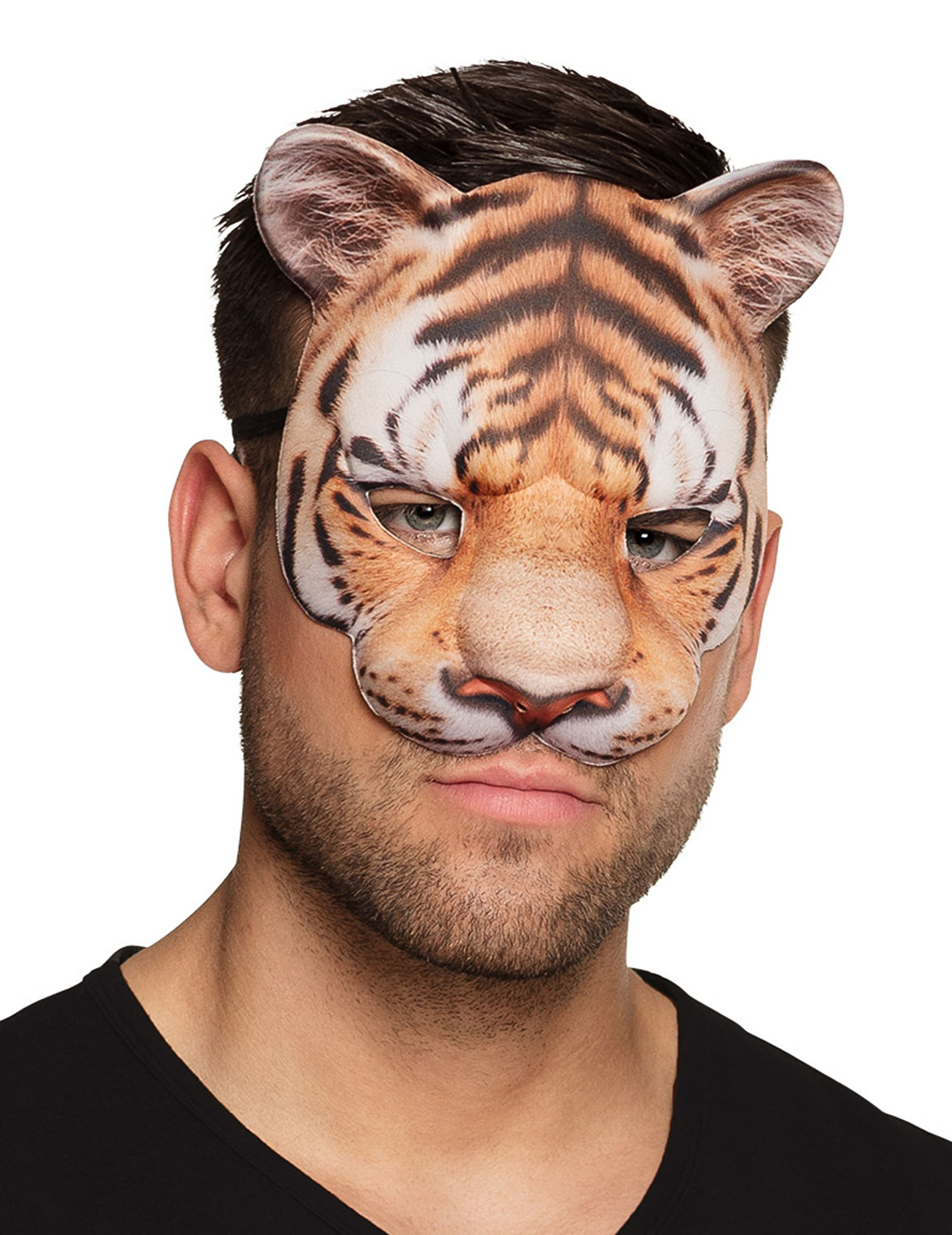 Tiger-Halbmaske für Erwachsene von BOLAND BV