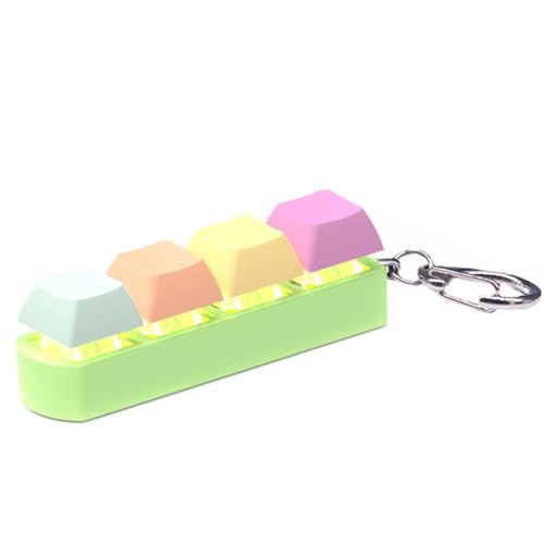BOLAXHCA 1 Stück Entspannungsspielzeug Keyboard Clicker Toy Keyboard Cube-Toy Mechanical Key Toy Kunststoffknopf Stressabbau für Erwachsene Geschenke,F von BOLAXHCA