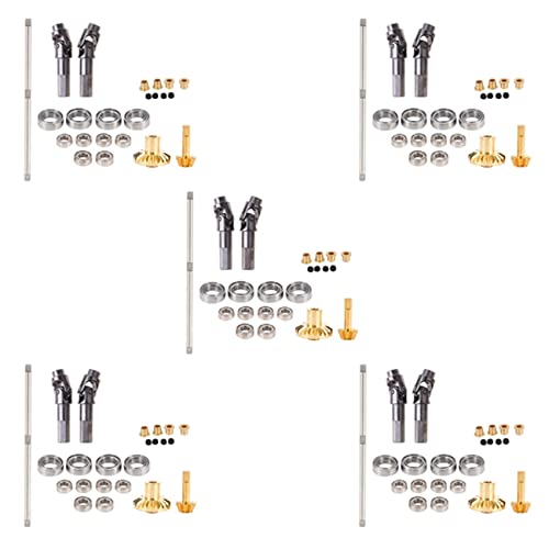 BOLAXHCA 10X für B-1 B-14 B-24 B24 C14 C-14 1/16 Rc Auto Upgrade Metall Antriebswelle Zahn Rad Brücke Vorder Achse Voll Metall Kit von BOLAXHCA