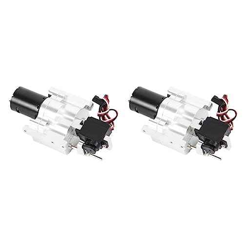 BOLAXHCA 2X Metall 2 Gang Getriebe 370 Motor Drehzahl änderungs Getriebe für C14 C24 B14 B36 MN D90 MN-90 MN99S RC Auto Upgrade Teile von BOLAXHCA