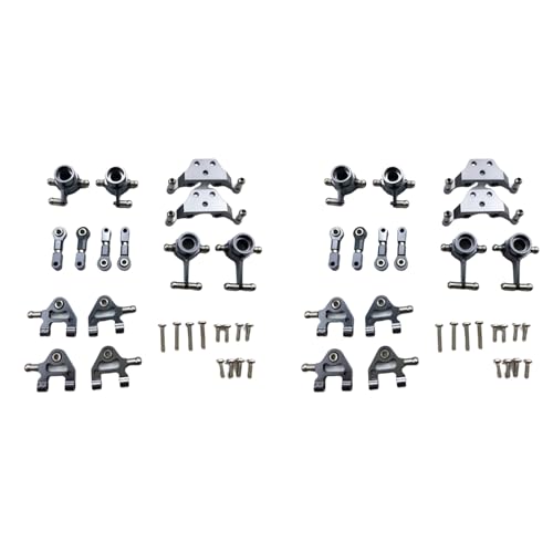 BOLAXHCA 2X Metall Verbesserte Teile Lenkung Cup Swing Arm Plate Set für P929 P939 K969 K979 K989 K999 1/28 RC Auto, von BOLAXHCA