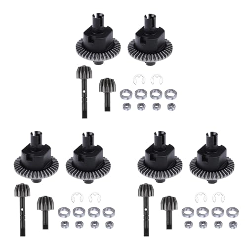 BOLAXHCA 3X Vorne & Hinten Differential und Getriebe Saty für Redcat 94123 94107 94111 94118 94166 1/10 RC Auto Upgrade Teile von BOLAXHCA