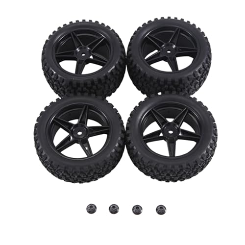 BOLAXHCA 4 Stück 85 mm Reifen für 144001 144010 124007 124017 1/10 1/12 1/14 RC Car Off Road Zubehör, A von BOLAXHCA