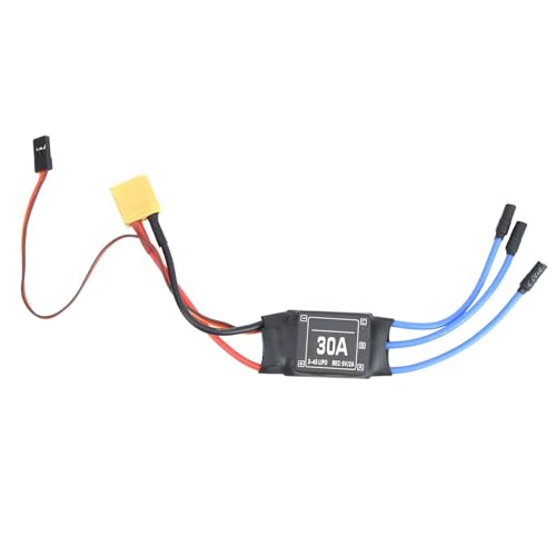 BOLAXHCA 4PCS 2-4S 30A RC Bürstenloser ESC XT60 Elektrischer Geschwindigkeitsregler 5V 2A für 2 Bis 4S Lipo- Multicopter Quadcopter Langlebige Einfache Installation von BOLAXHCA