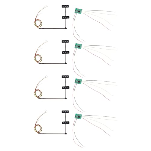 BOLAXHCA 4X 3 Farb Ampel Signale Ho Oo Modell 6 LED für DIY Sand Tisch Kreuzung Straßen BAU Modell 4 von BOLAXHCA