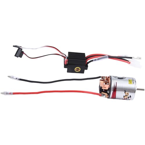 BOLAXHCA 540 Bürstenmotor 17T & 320A ESC Bürstenmotor-Geschwindigkeitsregler mit 2A BEC für 1/10 RC Off-Road-Rennwagen-Teilezubehör von BOLAXHCA