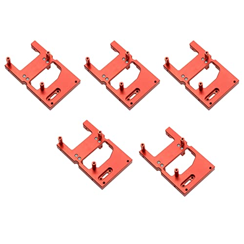 BOLAXHCA 5X Rc Auto Metall Lenkung Servo Warenhaus Feste Halterung für B14 B24 C14 C24 Q65 Mn D90 D99S Mn45, Rot von BOLAXHCA