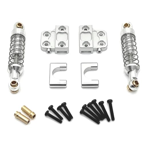 BOLAXHCA Aluminium-Hinterachsfederbefestigung DIY RC Auto RC Autozubehör für MN 1/12 MN82 LC79 MN78 Silber von BOLAXHCA