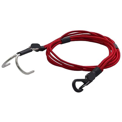 BOLAXHCA Karosseriehalterung Elastische Kordel mit Zugband für 1/10 RC Crawler Car TRX4 Trx6 SCX10 Rescue Trailer Strap Hook Upgrade Teile Zubehör Rot von BOLAXHCA