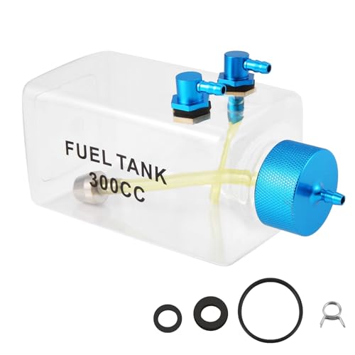 BOLAXHCA Kraftstofftank Benzin Transparente Plastikflasche 300CC CNC für RC Gas und Nitro Flugzeug von BOLAXHCA