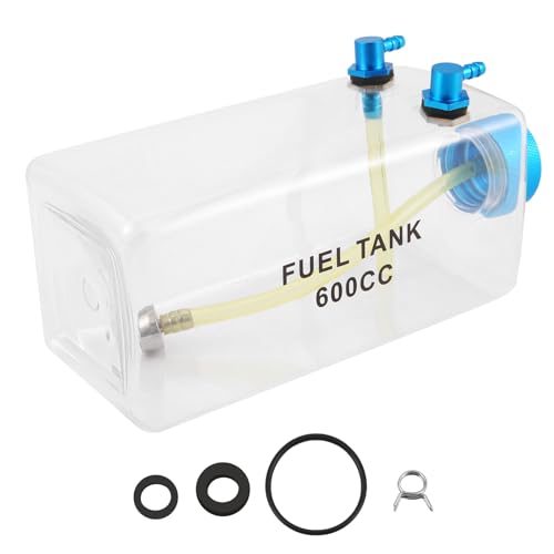 BOLAXHCA Kraftstofftank Benzin Transparente Plastikflasche 600CC CNC für RC Gas und Nitro Flugzeug von BOLAXHCA