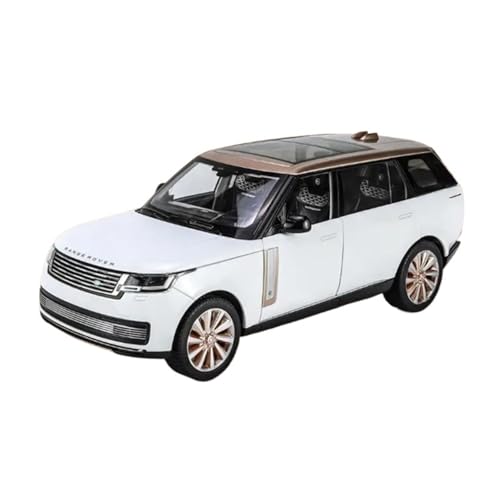 BOMXAN Klassisches Retro Automodell 1:18 Für Land Range Rover Legierung Druckguss Geländewagen Modell Sound Licht Simulation Sammlung Kinder Spielzeug Miniatur Im Maßstab Sammlerstück(White) von BOMXAN