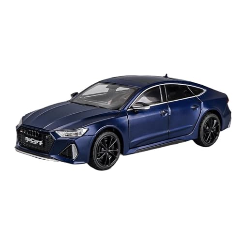 BOMXAN Klassisches Retro Automodell 1:24 Für Audi RS7 Coupe Legierung Auto Modell Spielzeug Sportwagen Simulation Sound Licht Sammlung Kinder Spielzeug Miniatur Im Maßstab Sammlerstück(Blue) von BOMXAN