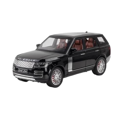 BOMXAN Klassisches Retro Automodell 1:24 Für Land Rover Range Rover SUV Legierung Auto Modell Spielzeug Metall Geländefahrzeuge Simulation Sammlung Miniatur Im Maßstab Sammlerstück(Black) von BOMXAN