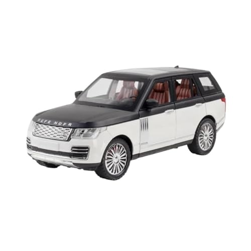 BOMXAN Klassisches Retro Automodell 1:24 Für Land Rover Range Rover SUV Legierung Auto Modell Spielzeug Metall Geländefahrzeuge Simulation Sammlung Miniatur Im Maßstab Sammlerstück(White) von BOMXAN