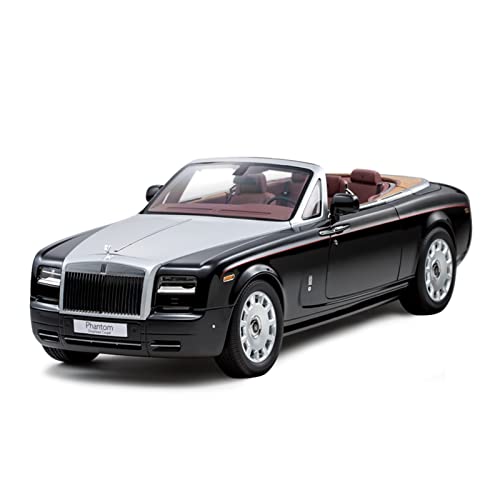 Klassisches Retro Automodell 1 12 Für Rolls-Royce Phantom Automodell Faltdach Mit Illumination White Ornaments Collection Miniatur Im Maßstab Sammlerstück(Schwarz) von BOMXAN