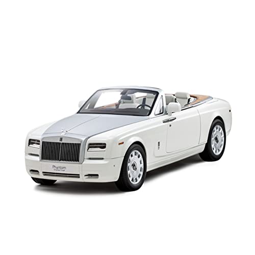 Klassisches Retro Automodell 1 12 Für Rolls-Royce Phantom Automodell Faltdach Mit Illumination White Ornaments Collection Miniatur Im Maßstab Sammlerstück(White) von BOMXAN