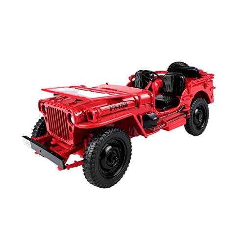 Klassisches Retro Automodell 1 18 Fit Für Jeep Alloy Car Metal Diecast Classical Truck Collection Schmücken Sie Jungenspielzeug Miniatur Im Maßstab Sammlerstück(D) von BOMXAN