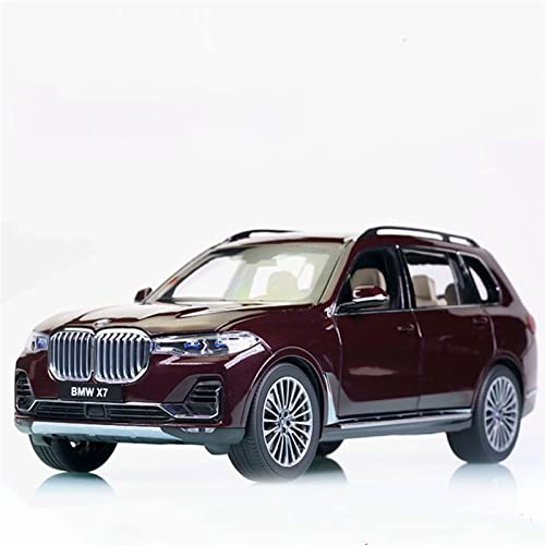 Klassisches Retro Automodell 1 18 Für BMW X7 Fünftürer Lila Metallic-Legierung Automodell Sammlung Dekoration Miniatur Im Maßstab Sammlerstück von BOMXAN