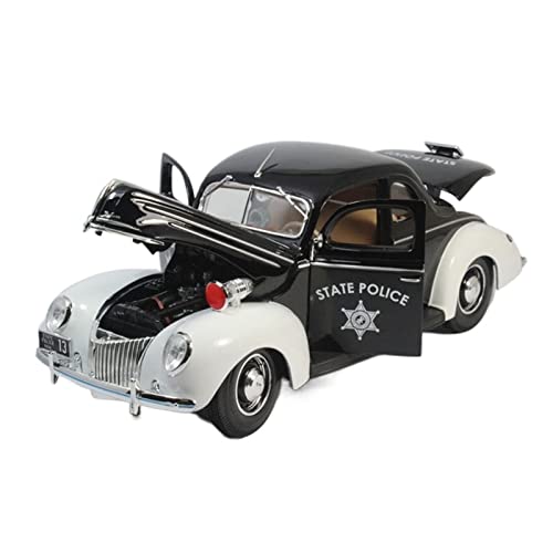 Klassisches Retro Automodell 1 18 Für Ford Polizeiauto Version 1939 Simulation Legierung Auto Modell Sammlung Metall Spielzeugauto Hobby Geschenke Miniatur Im Maßstab Sammlerstück von BOMXAN