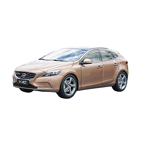 Klassisches Retro Automodell 1 18 Für Volvo V40 2016 Weiß Braun Simulation Diecast Metall Skala Auto Modell Spielzeug Geschenk Indoor Display Miniatur Im Maßstab Sammlerstück(A) von BOMXAN