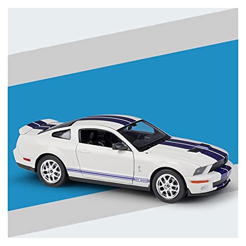 Klassisches Retro Automodell 1 24 Diecast Für Shelby Cobra 2007 GT500 Simulation Legierung Auto Modell Spielzeug Geschenk Sammlung Handwerk Miniatur Im Maßstab Sammlerstück(White) von BOMXAN