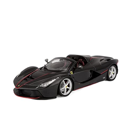 Klassisches Retro Automodell 1 24 Für Ferrari SF90 Stradale Alloy Diecast Automodell Mit Sound-Licht Für Display-Ornamente Miniatur Im Maßstab Sammlerstück(Schwarz) von BOMXAN