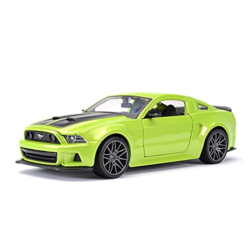 Klassisches Retro Automodell 1 24 Für Ford Mustang Street Racer Sportwagen Simulation Legierung Automodell Für Erwachsene Werbegeschenk Miniatur Im Maßstab Sammlerstück(Grün) von BOMXAN