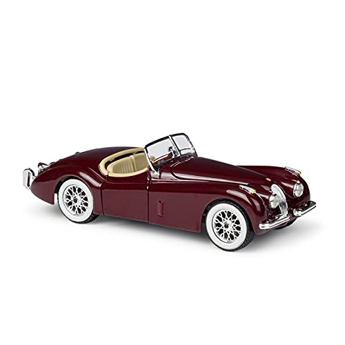 Klassisches Retro Automodell 1 24 Für Jaguar XK 120 Roadster Hohe Simulation Zinklegierung Automodell Für Erwachsene Miniatur Im Maßstab Sammlerstück(Rot) von BOMXAN