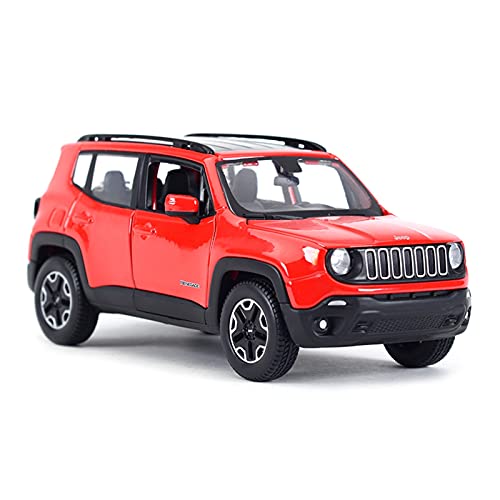 Klassisches Retro Automodell 1 24 Für Jeep Renegade SUV Geländewagen Hohe Simulation Legierung Automodell Für Erwachsene Werbegeschenk Miniatur Im Maßstab Sammlerstück(Rot) von BOMXAN