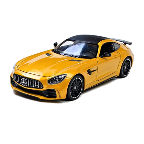 Klassisches Retro Automodell 1 24 Für Mercedes-Benz AMG GTR Legierungssimulation Sportwagenmodell Dekoration Sammlung Geschenk Miniatur Im Maßstab Sammlerstück(Yellow) von BOMXAN