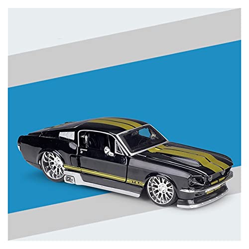 Klassisches Retro Automodell 1 24 Für Modifizierte Version Für 1967 Mustang GT Simulation Legierung Automodell Spielzeug Geschenksammlung Dekoration Display Handwerk Miniatur Im Maßstab Sammlerstück(2 von BOMXAN