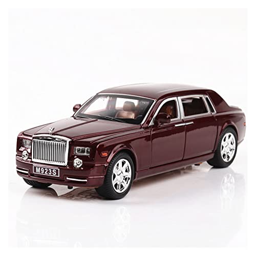 Klassisches Retro Automodell 1 24 Für Rolls Royce Phantom Metal Alloy Simulation Automodell Mit Sound Und Licht Für Erwachsenes Geschenk Miniatur Im Maßstab Sammlerstück(Rot) von BOMXAN